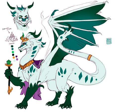 Dragon King design (Concept Art)