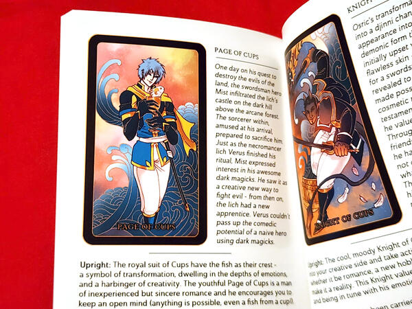 Men Plus Monsters Tarot printed guidebook