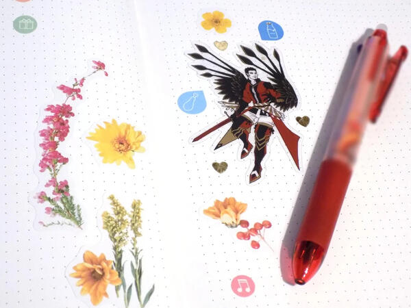 Arka clear vinyl sticker printed merch